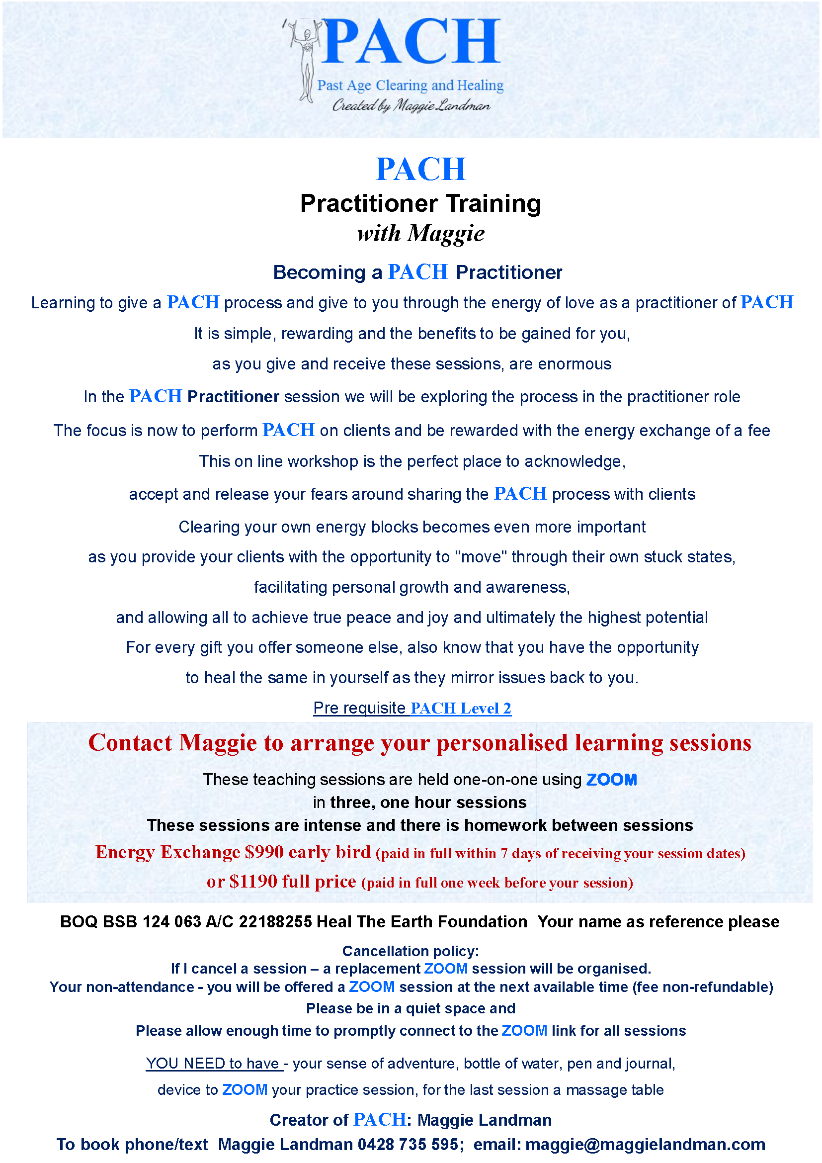 PACH Practitioner Zoom